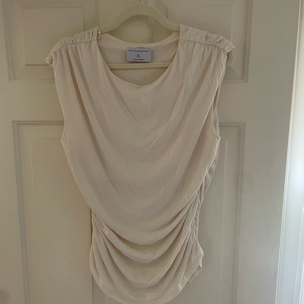 Primark Cream Ruched Blouse